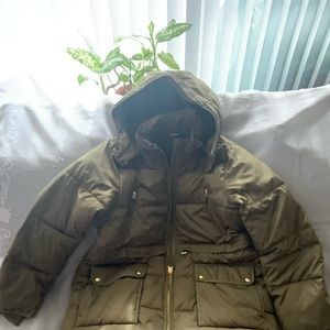 J.Crew Chateau Puffer Jacket with Primaloft - Frosty Olive